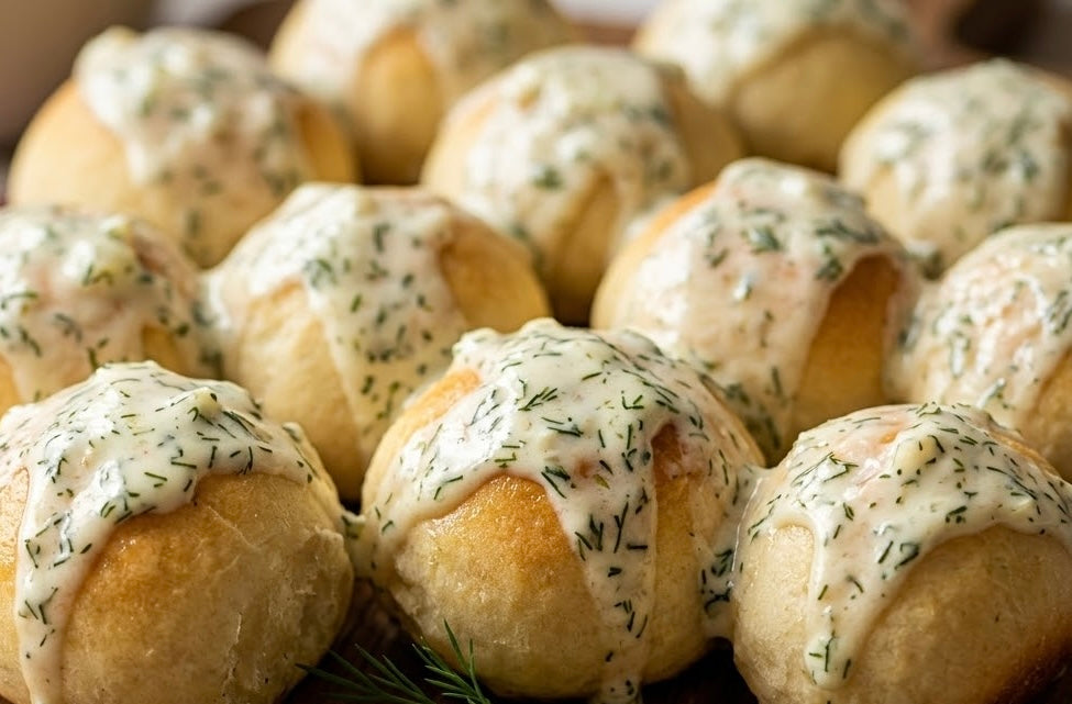 Perishke Recipe {Dill Cottage Cheese Buns}